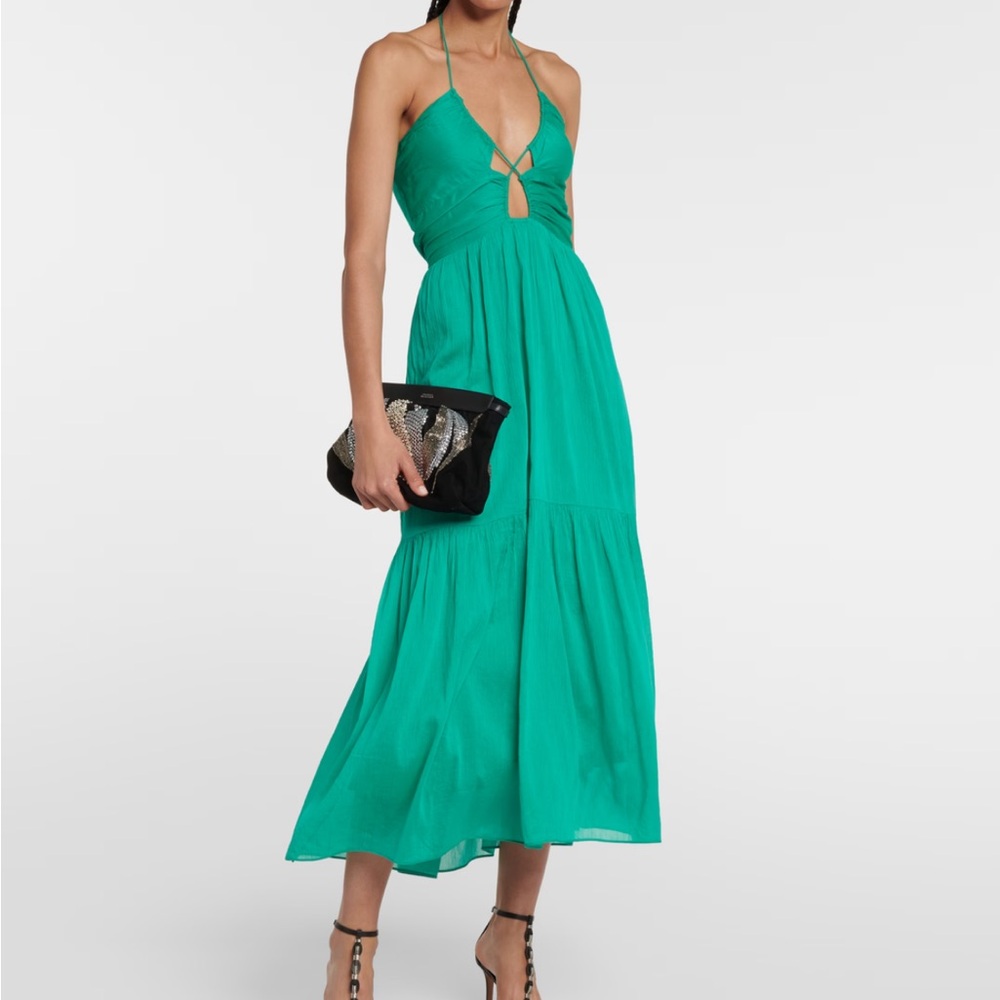 Isabel Marant
Birona halterneck cotton-blend dress